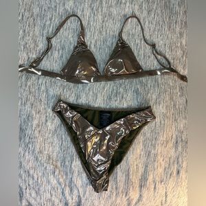 Shikoo Metallic Gold Bikini, M